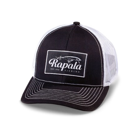 Rapala Mid Pro Cap, Patch Logo, Snapback, Black RMPC02